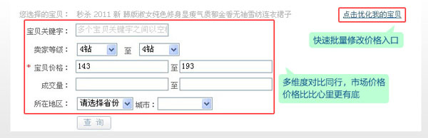 淘宝开店教程之行情参谋功能3