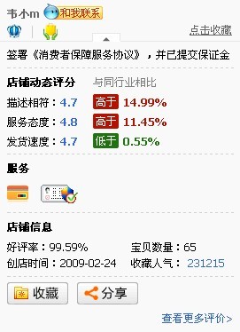 韦敏淘宝店