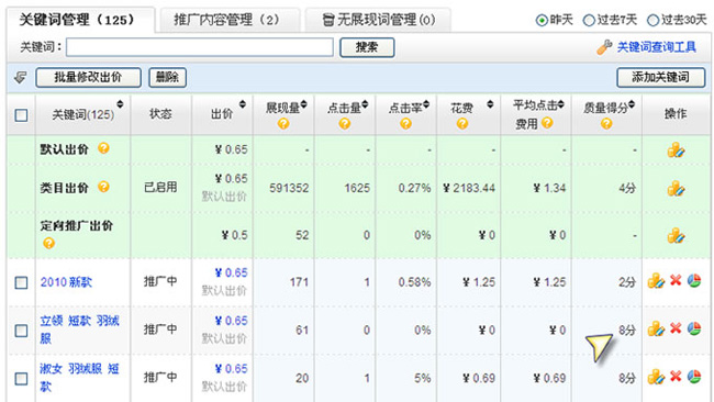 淘宝开店流程之质量得分排名2