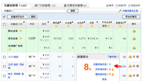 淘宝开店流程之查看质量得分