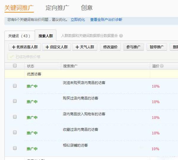 利用直通车人群溢价来提高点击转化率