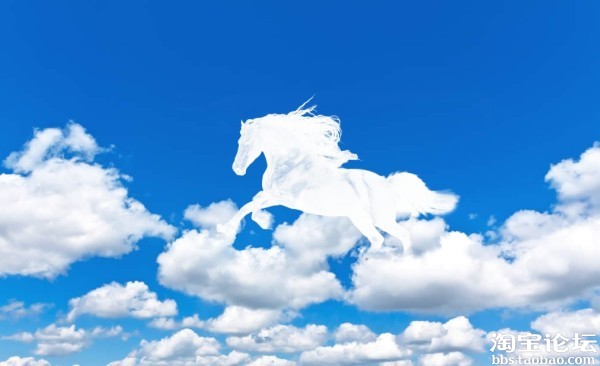 简单几步制作云做的马马年大气海报必备